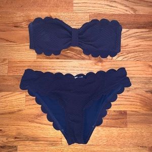 Jessica Simpson Ruffle Bandeau Bikini Set size s